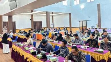 Suasana workshop penguatan komunikasi kehumasan perguruan tinggi yang berdampak oleh LLDIKTI Wilayah VI di Universitas Amikom Purwokerto.