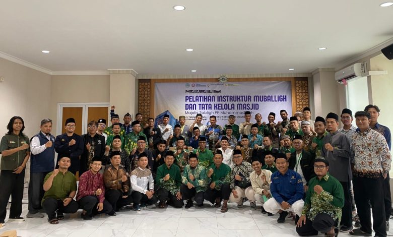 Foto bersama peserta Pelatihan Instruktur Mubaligh dan Tata Kelola Masjid Majelis Tabligh PP Muhammadiyah di Tabligh Institute Yogyakarta.