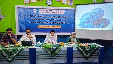 Suasana pertemuan pendampingan penjaminan mutu di SD Muhammadiyah Pahandut Palangka Raya