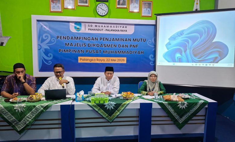 Suasana pertemuan pendampingan penjaminan mutu di SD Muhammadiyah Pahandut Palangka Raya