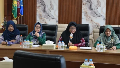 Hj. Lintal Muna saat memberikan keterangan dalam audiensi persiapan Jambore Aisyiyah Jateng 2026 bersama PWM Jawa Tengah.