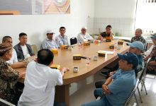 Suasana rapat koordinasi Badan Kesatuan Bangsa dan Politik Kabupaten Banyumas untuk perencanaan destinasi Wisata Kebangsaan Banyumas di Aula Wisma Waskita Purwokerto.