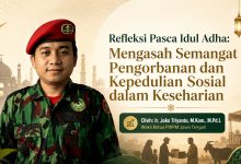 Ir. Joko Triyanto, Wakil Ketua PWPM Jawa Tengah, menyampaikan refleksi pasca Idul Adha tentang semangat pengorbanan dan kepedulian sosial.