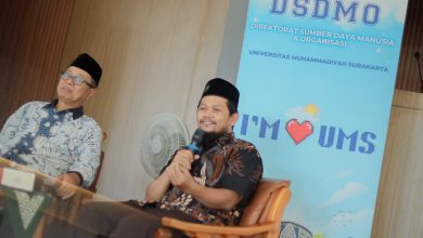 Ketua DSDMO UMS, Ir. Tri Widayatno, S.T., M.Sc., Ph.D., saat memberikan sambutan pada peluncuran program kesehatan mental EMPOWER.