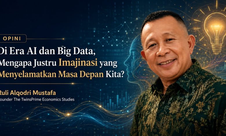 Foto Ruli Alqodri Mustafa Founder The TwinsPrime Economics Studies sebagai pelengkap artikel opini Di Era AI dan Big Data Mengapa Justru Imajinasi yang Menyelamatkan Masa Depan Kita.