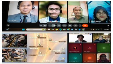 Dosen UMPWR saat bertugas daring sebagai juri internasional dalam ajang kompetisi inovasi Universiti Teknologi Malaysia.
