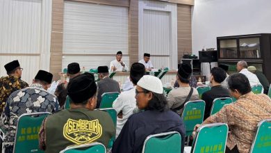 Panitia rapat koordinasi Safari Dakwah Kajian Tarjih bersama Muhammadiyah Temanggung untuk persiapan kedatangan Ustaz Nur Fajri Romadhon.