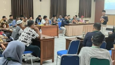 Suasana kegiatan Baitul Arqom BikersMu di BLK Karanganyar yang diikuti oleh para peserta komunitas motor Muhammadiyah Klaten.