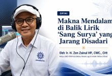 Feature image artikel opini tentang makna mendalam di balik lirik Sang Surya oleh Ir. H. Zen Zainul HP., CWC., CHt