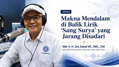 Feature image artikel opini tentang makna mendalam di balik lirik Sang Surya oleh Ir. H. Zen Zainul HP., CWC., CHt
