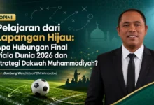 Poster Opini Ketua PDM Wonosobo Bambang Wen tentang Pelajaran Piala Dunia 2026 dan Dakwah Muhammadiyah