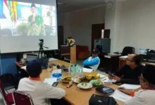 Suasana tim penilai saat mengikuti jalannya seleksi presentasi hibrida Muhammadiyah Jawa Tengah di UMP Purwokerto.