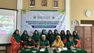 Pengurus BIKKSA Aisyiyah Temanggung dalam kegiatan sosialisasi persiapan pranikah untuk generasi muda.