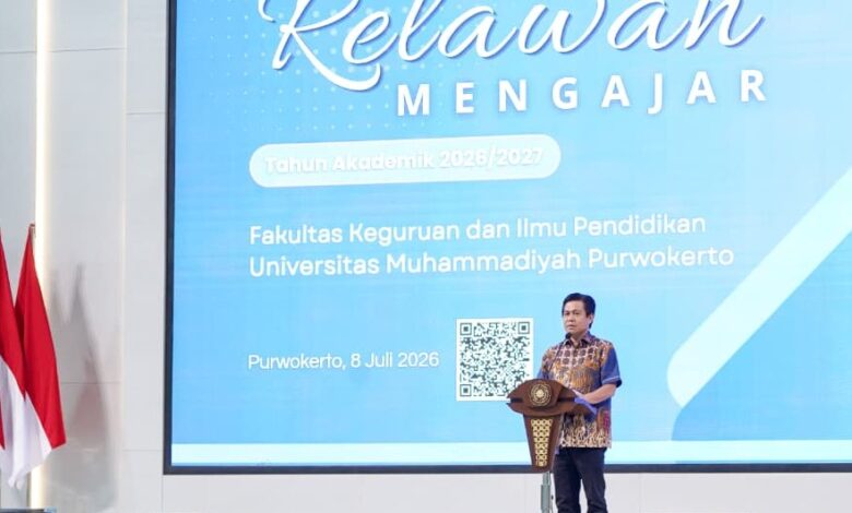 Pembukaan Program Relawan Mengajar FKIP Universitas Muhammadiyah Purwokeroto UMP Tahun Akademik 2026/2027