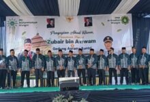 Pengukuhan Pengurus PRM Wangon Banyumas saat Peresmian Masjid Zubair bin Awwam dan Asrama Santri