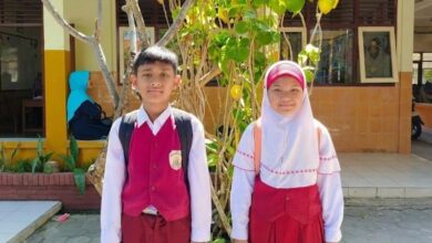 Dua siswa berprestasi SD Muhammadiyah Kriyan Jepara, Armagan Putra Agdis dan Amrita Hasna Setiawan, bersiap mengikuti OSN Provinsi 2026.