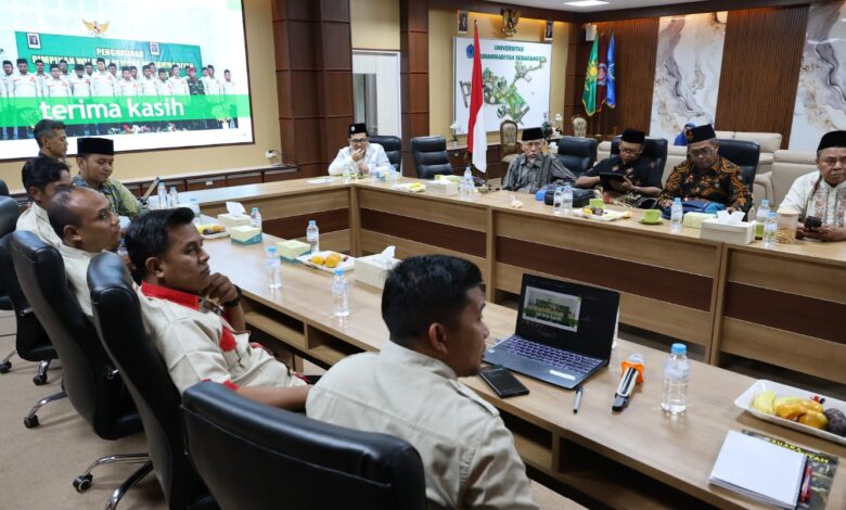 Suasana audiensi PWPM Jateng dengan PWM Jateng membahas persiapan Rapimwil Pemuda Muhammadiyah Jateng.