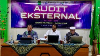 Audit Eksternal PT TUV Rheinland ISO 9001:2015 di SMK Muhammadiyah 1 Klaten Utara
