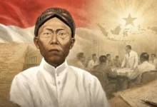 Ilustrasi Ki Bagus Hadikusumo dalam perjalanan perumusan dasar negara Indonesia dan Pancasila pada 1945.