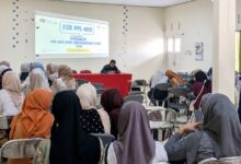Suasana acara pembekalan PPL KKN PGSD STKIP Muhammadiyah Blora di Aula Kampus