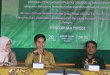 Kegiatan visitasi PPK Ormawa UNIMUS di Desa Ploso Demak bersama perwakilan kampus dan perangkat desa.
