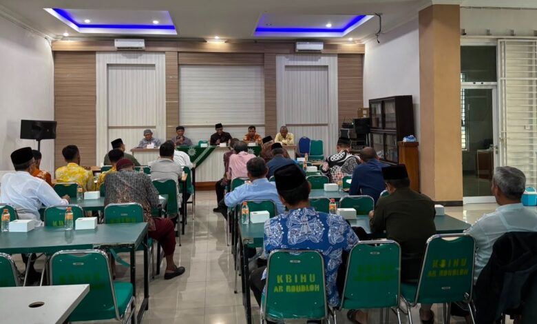 Suasana ruang rapat kegiatan Pra Rakerda PDM Temanggung bersama jajaran majelis dan lembaga