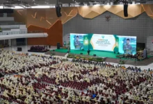 Ribuan kader perempuan muda Islam memadati Edutorium UMS Surakarta saat menghadiri pembukaan Muktamar Nasyiatul Aisyiyah ke-15.