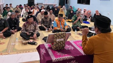 Narasumber menyampaikan materi MKCH Muhammadiyah dalam Kajian Ideopolitor ke-11 PCM Kebakkramat