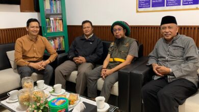 Pertemuan pembahasan program Hutan Wakaf Muhammadiyah di Wonosobo oleh tokoh PDM Wonosobo, PCM Tieng, dan LHKP PP Muhammadiyah.
