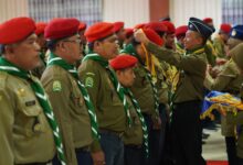 Pengukuhan Ahli Pandu Jaya Melati 2 dalam Pelatihan Nasional Hizbul Wathan 2026 di UNIMUGO
