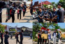 Keseruan peserta dan mahasiswa PLP UMS saat mengikuti perlombaan HUT RI di SMK Muhammadiyah 1 Boyolali