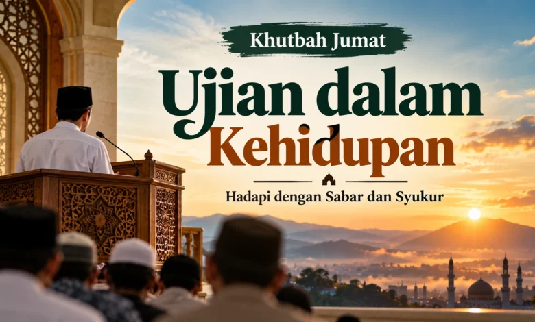 Khutbah Jumat tentang ujian dalam kehidupan, sabar, dan syukur