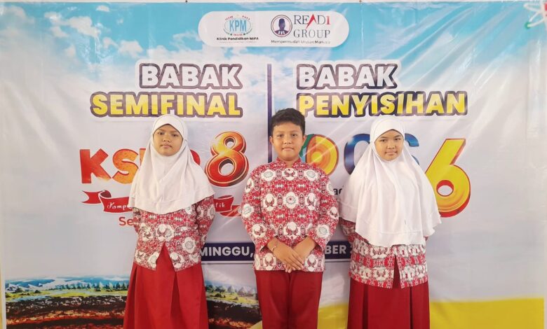 Siswa SD Muhammadiyah Kriyan mengikuti babak semifinal Kompetisi Sains Nalaria Realistik KSNR 8 di Semarang