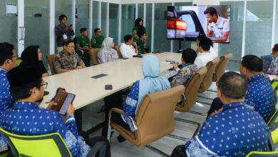 Suasana pertemuan dan diskusi silaturahmi RS UMS A.R. Fachrudin RSMA Jawa Tengah di ruang rapat.