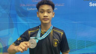 Rian Maulana Atlet Tapak Suci Jepara Raih Medali Perak POPDA Jateng 2026