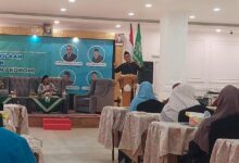 Suasana sosialisasi pengelolaan pesantren Muhammadiyah Brebes oleh LPP PDM Brebes di Hotel King Royal.