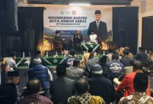 Ketua PP Muhammadiyah Prof. Dr. KH. Anwar Abbas menyampaikan paparan saat diskusi publik Anwar Abbas Wonosobo di Kantor PDM Wonosobo.