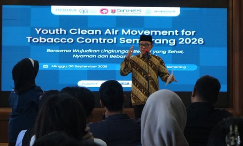 Wakil Wali Kota Semarang Iswar Aminuddin memberikan sambutan dalam pembukaan YCAM-TC 2026 untuk mendukung Kawasan Tanpa Rokok Semarang