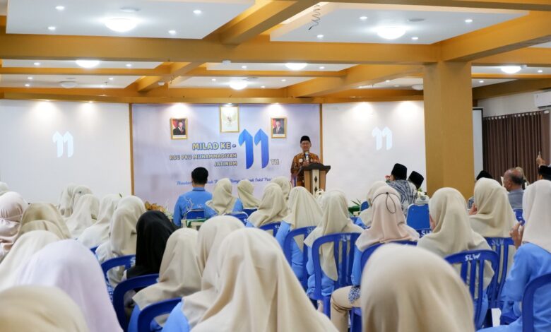 Suasana peringatan Milad ke-11 RS PKU Muhammadiyah Jatinom Klaten yang dihadiri jajaran PDM Klaten dan staf rumah sakit.