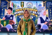IPMawati Tasya Varisna Anggorowati Ketua IPM SMP Islam Pamotan terpilih saat Musykom Ke-1
