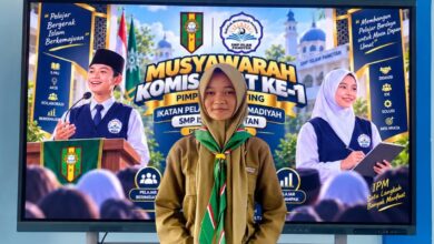 IPMawati Tasya Varisna Anggorowati Ketua IPM SMP Islam Pamotan terpilih saat Musykom Ke-1