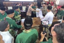 Praktik pemulasaraan jenazah Muhammadiyah dalam pelatihan PDM Jepara di Pendopo Kabupaten Jepara