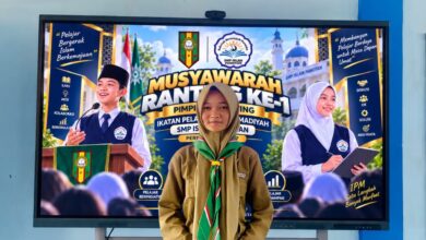IPMawati Tasya Varisna Anggorowati Ketua IPM SMP Islam Pamotan terpilih saat Musykom Ke-1
