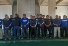 Prosesi pengukuhan dan pelantikan pengurus BikersMu Kulon Progo periode 2026-2031 di dalam Masjid Baitul Muttaqin Silancur Highlands.