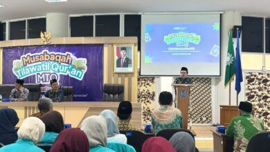 Suasana pembukaan seleksi MTQ UMS 2026 di Ruang Seminar Gedung Induk Siti Walidah.