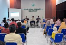Jajaran pimpinan menghadiri Kajian Ideopolitor PCM Kebakkramat di Karanganyar.