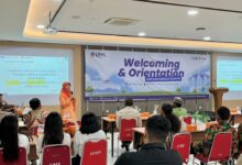 Orientasi mahasiswa asing UMS 2026 di Gedung Edutorium KH Ahmad Dahlan Surakarta