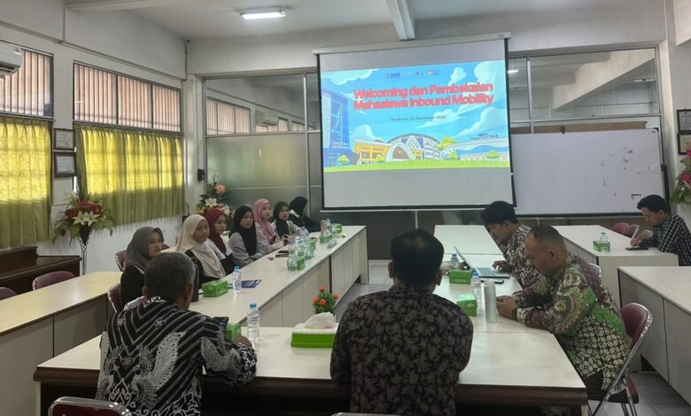 Suasana acara Welcoming dan Pembekalan Mahasiswa Inbound Mobility UKM Malaysia di Fakultas Geografi UMS