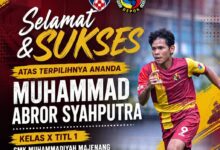 Muhammad Abror Syahputra siswa SMK Muhammadiyah Majenang ikuti seleksi EPA Persikad Depok U-18