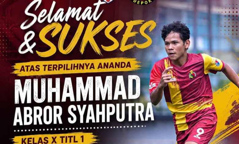 Muhammad Abror Syahputra siswa SMK Muhammadiyah Majenang ikuti seleksi EPA Persikad Depok U-18